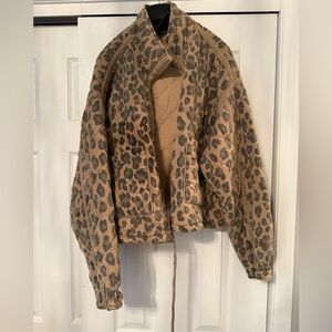 Worn once Blank NYC leopard jacket